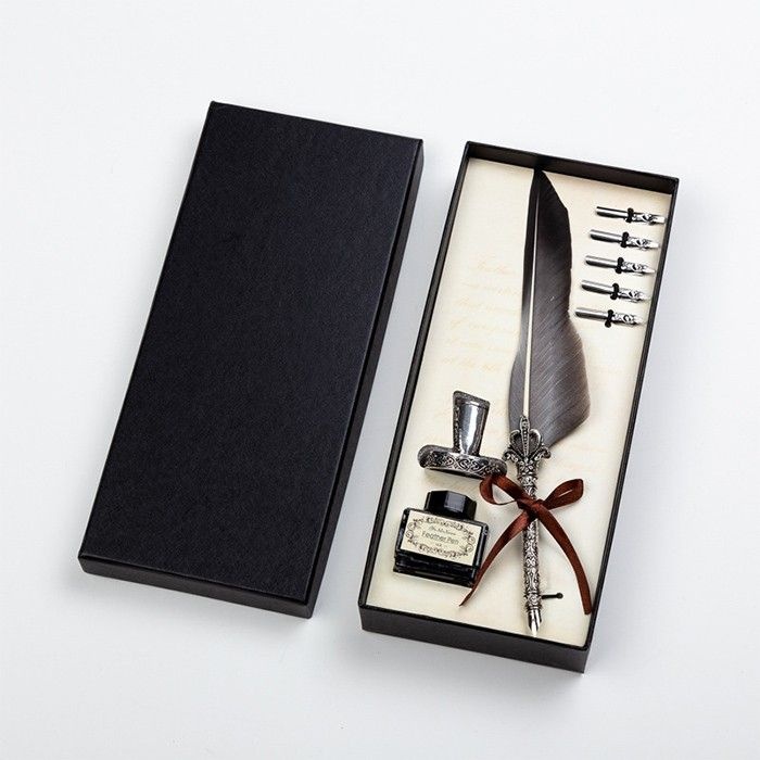 프리뷰 해리포터 깃털펜 캘리그라피  펜대 펜촉 잉크 선물세트