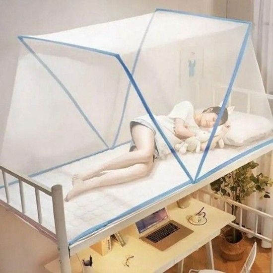 원터치 모기장 방충망 접이식 형 텐트 사각 모기장텐트 자석방충망 침대모기장
