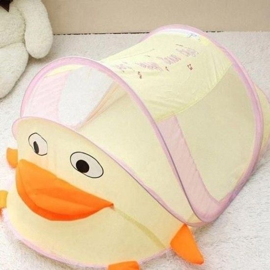 원터치 모기장 텐트 침대 방충망 여름 캐릭터 모기장텐트 자석방충망 침대모기장