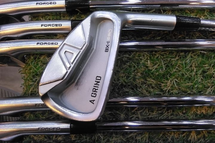 [중고] 아이언세트 에이그라인드(A-GRIND) BX-I PRO S강도 커버x