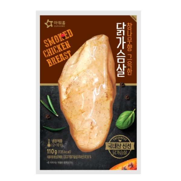[하프클럽]아워홈 참나무향 그윽한 닭가슴살 110g x5개