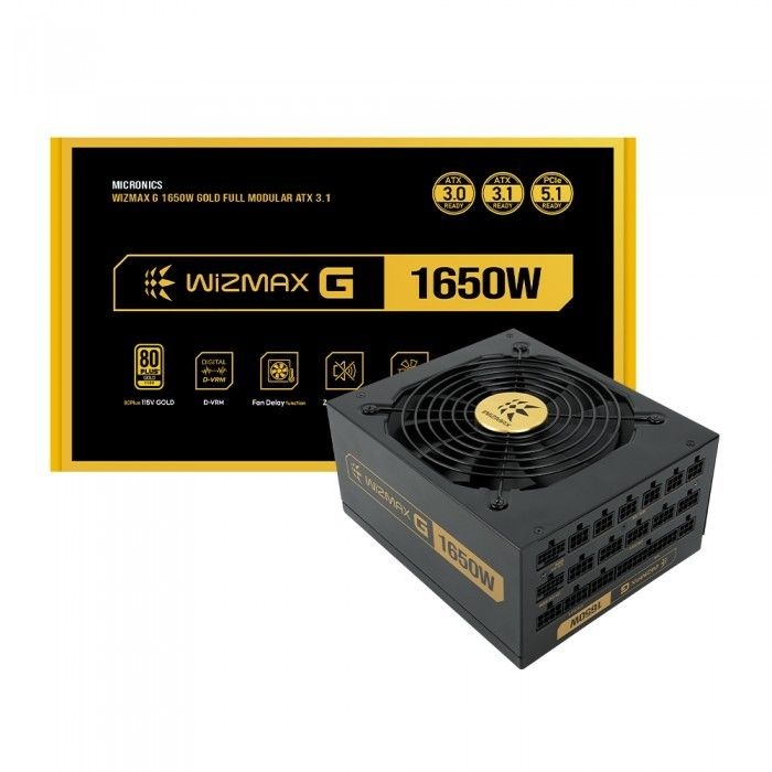 [오늘출발] 마이크로닉스 WIZMAX G-1650W 80PLUS 골드 ATX3.1 파워