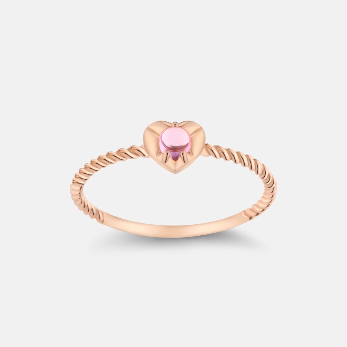 자체제작 메트로시티 주얼리 [10월 탄생석][12호] 코르테 14K 로즈 반지 A241GR3310R4P