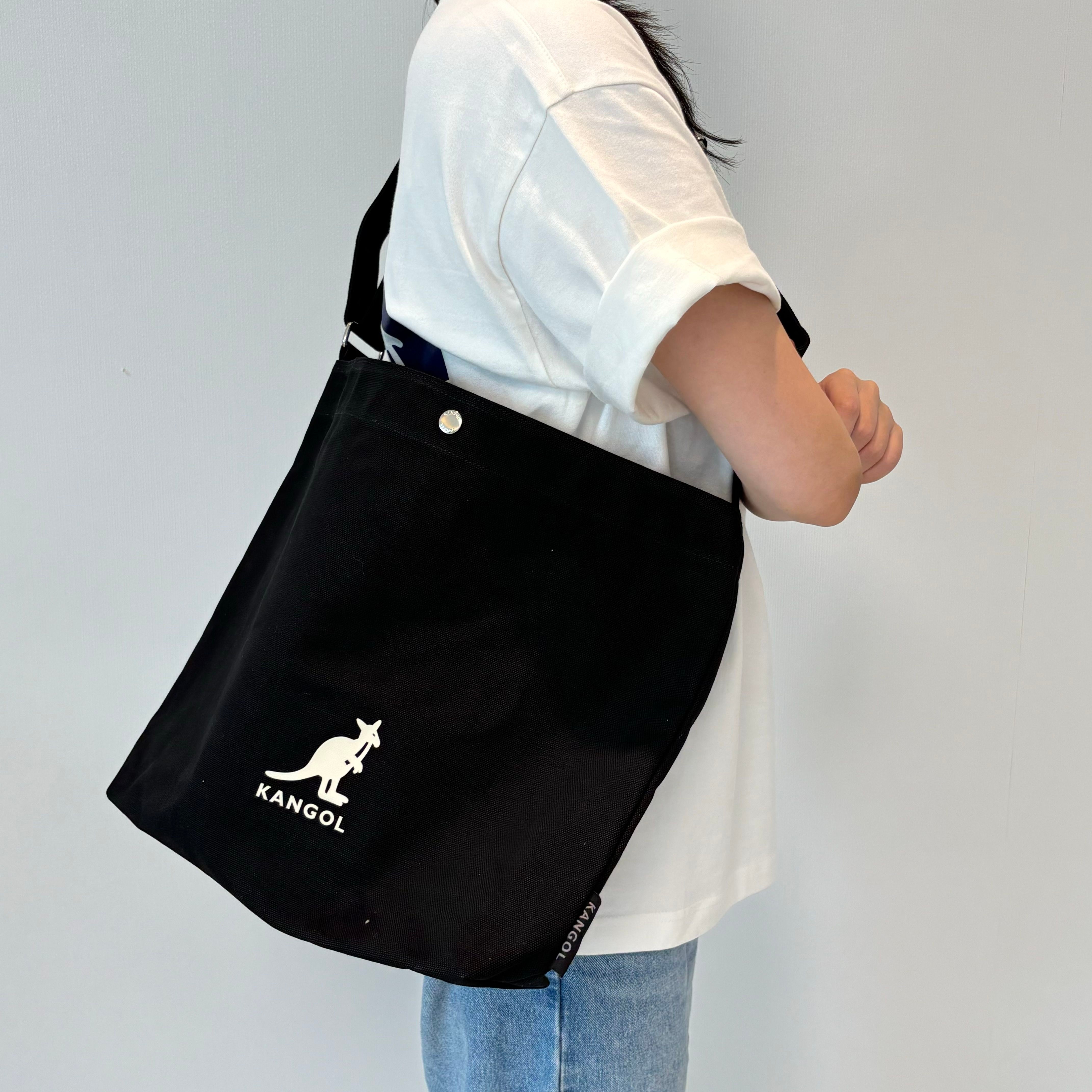 [국내정식매장] 캉골 가방 Kangol 뉴 에코 크로스백 코니 T 0048 블랙 슬링백