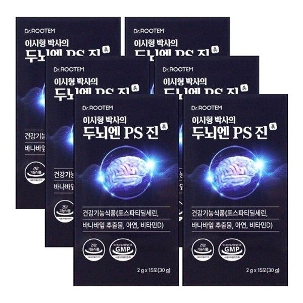 [기타 (패플)] 닥터루템 이시형 박사의 두뇌엔 PS진 15포X6박스 / 포스파티딜세린 바나바잎추출물 아연 비타