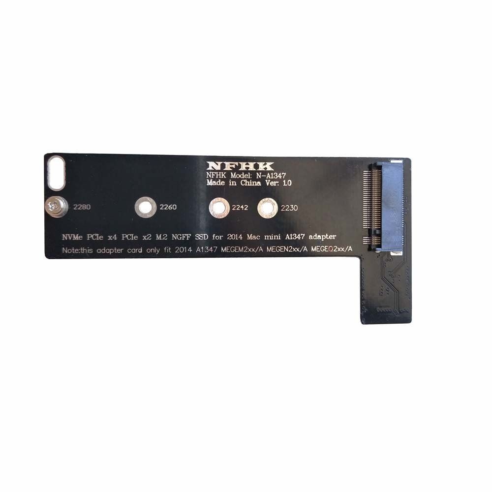 [해외] NVME PCIE M.2 NGFF SSD MAC MINI A1347 하드디스크 케이블 연결