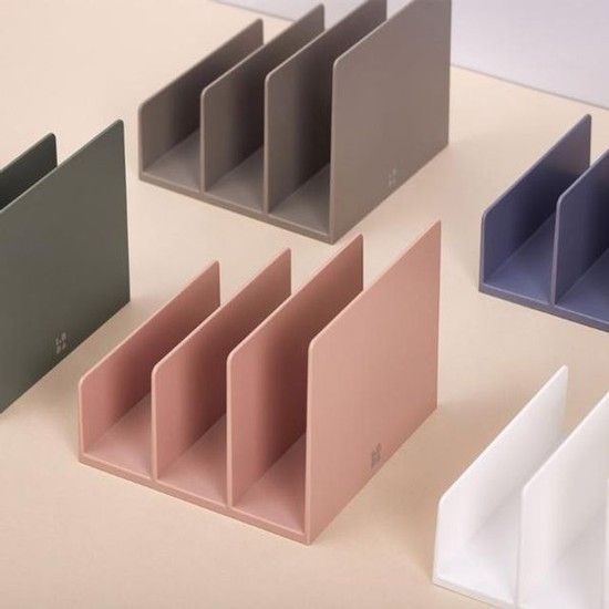 롭다 파일정리함 3칸 White Haze 모나미 디자인문구 데스크테리어 감성문구 서랍함