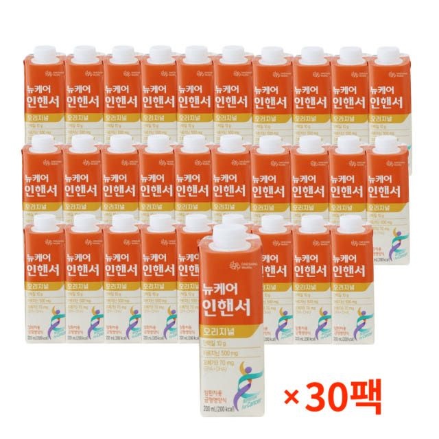 암환자 영양식 뉴케어 인핸서 캔서플랜 암환자용 균형영양식 200ml x 30팩 1박스