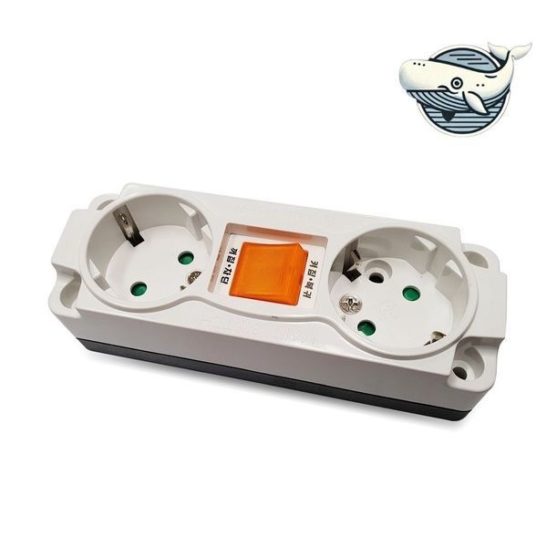 [하프클럽]2구 멀티탭 과부하 차단 안전콘센트 접속편리