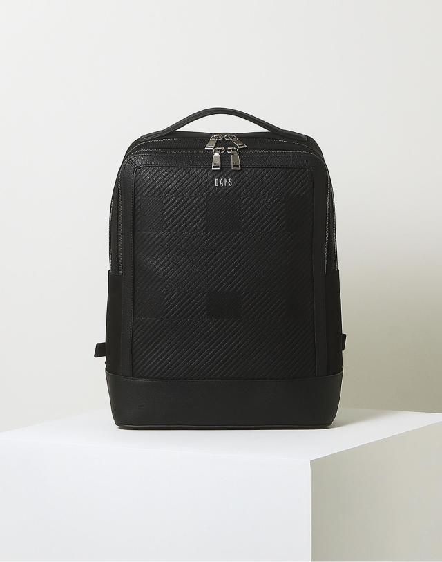 [롯데백화점] 닥스 ACC 블랙 가죽배색 나일론 백팩 DBBA2F308BK LE1220360084