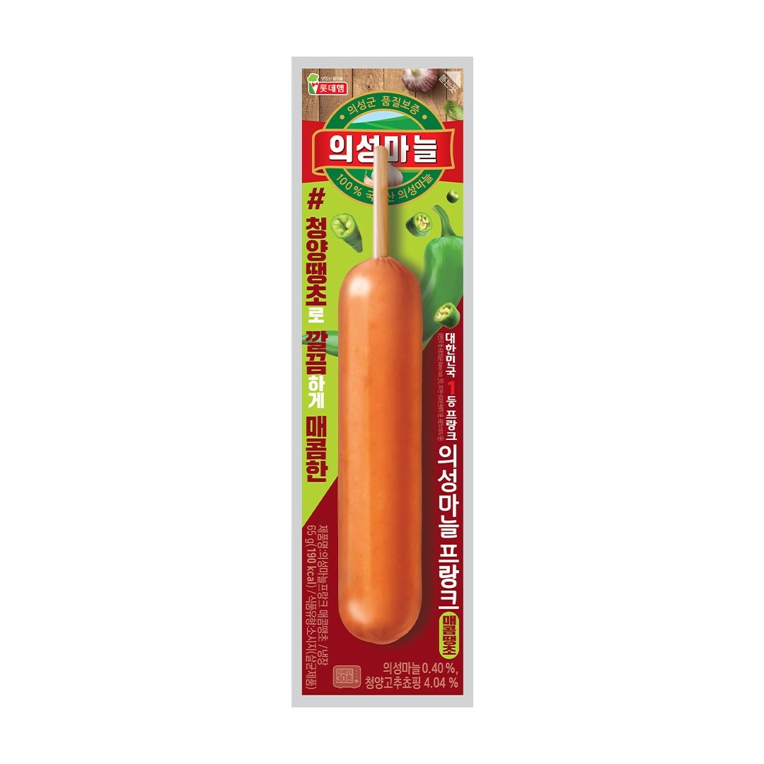 [롯데백화점] 롯데햄 롯데푸드 의성마늘 매콤땡초 프랑크 65G 30입