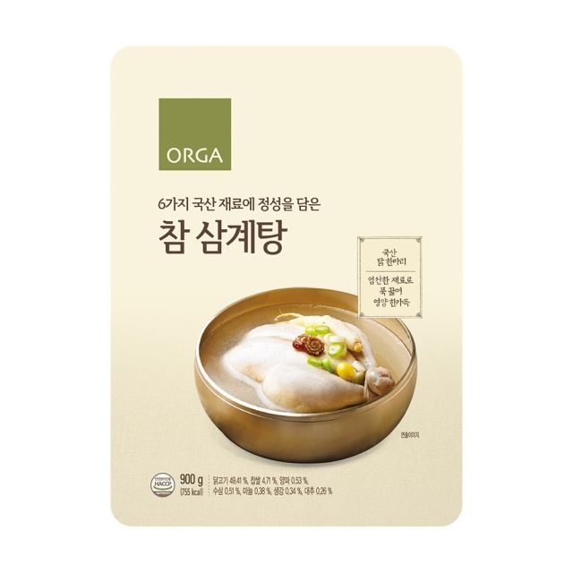 [롯데백화점] 올가홀푸드 [ORGA]참 삼계탕 (900g) LE1219144460