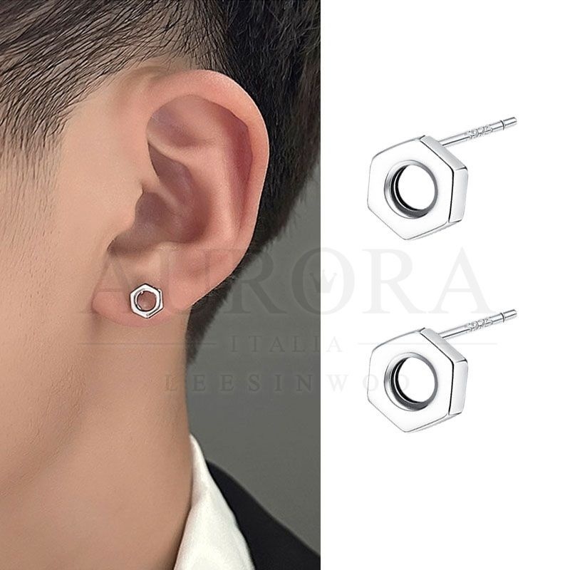 S925 스털링실버 너트 트렌디 귀걸이 MA-104