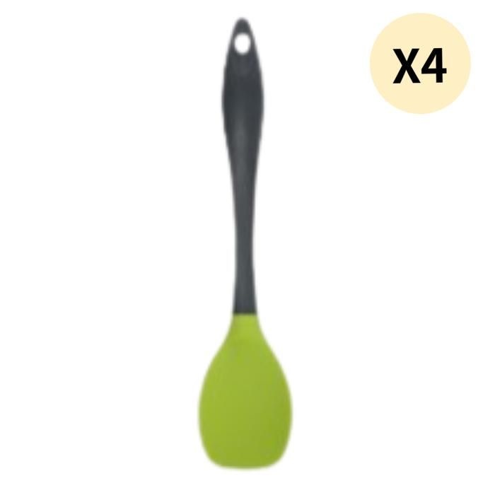 코코리에또 주방 조리기 실리콘 알뜰스푼 그린 X4개