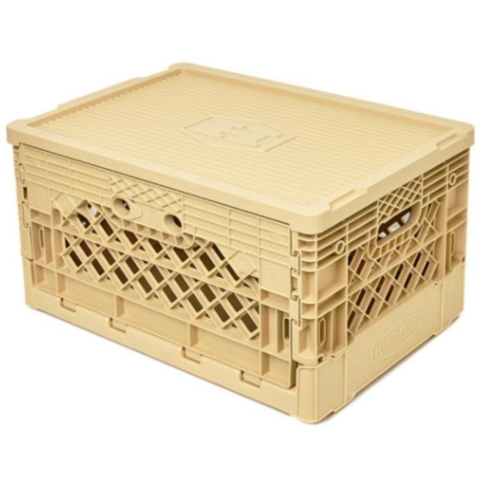 하이브로우 캠핑 박스 폴딩 플립 수납 세트 솔티샌드