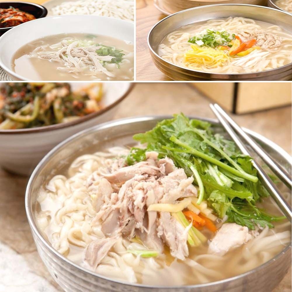 서팔식품 담백한 보양식 닭칼국수 2개입 깔끔한 국물 여름 면요리