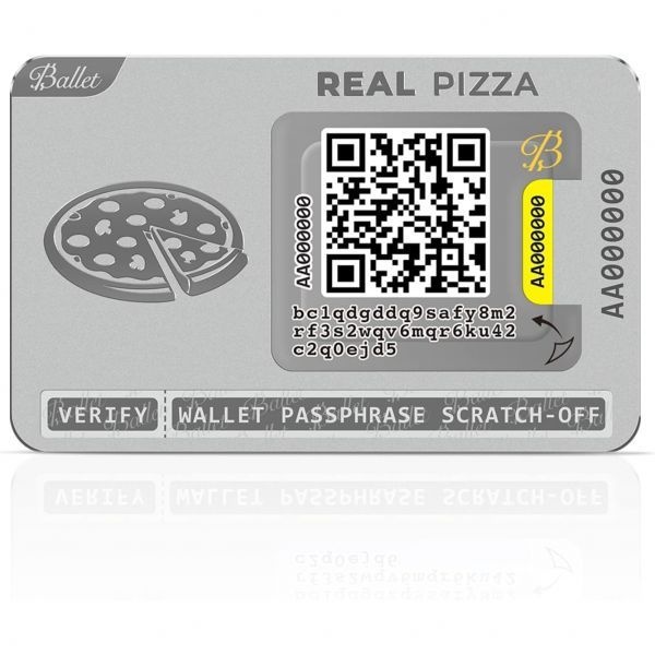 발레 2팩 REAL Pizza - 가장 쉬운 암호화폐 콜드 스토리지 비트코인, 이더리움, XRP, 라이트코인 및 200개 이상의 다른
