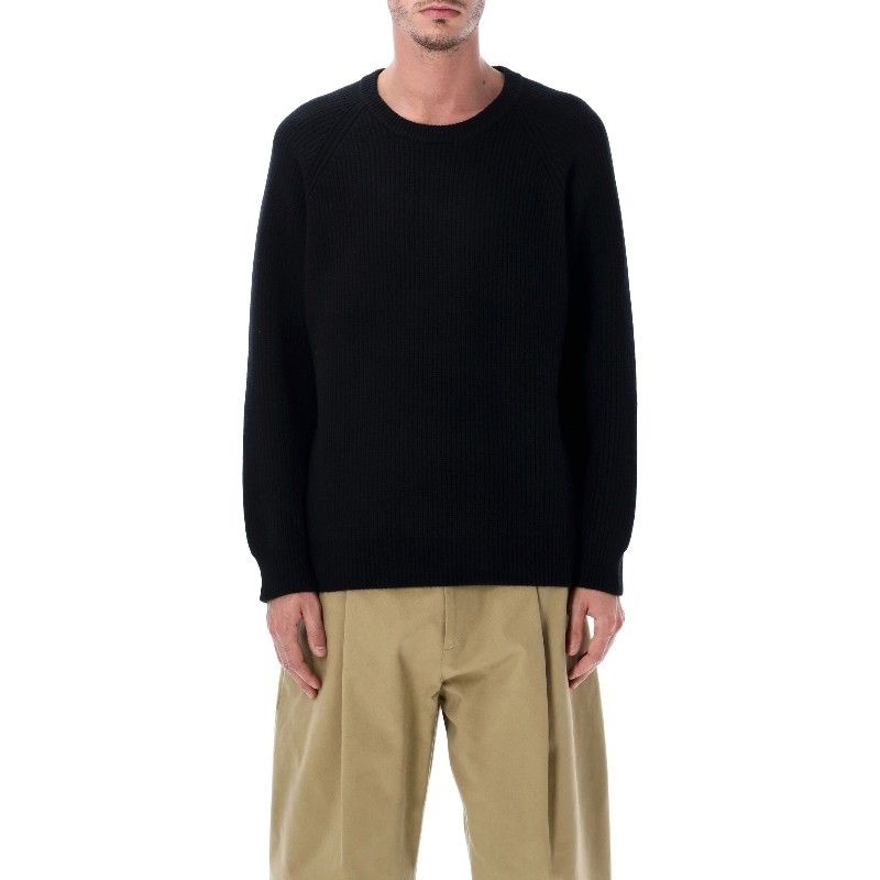 어도어럭스 코리더 크루넥 풀오버 리브 커프스 스웨터 SW0215 BLK