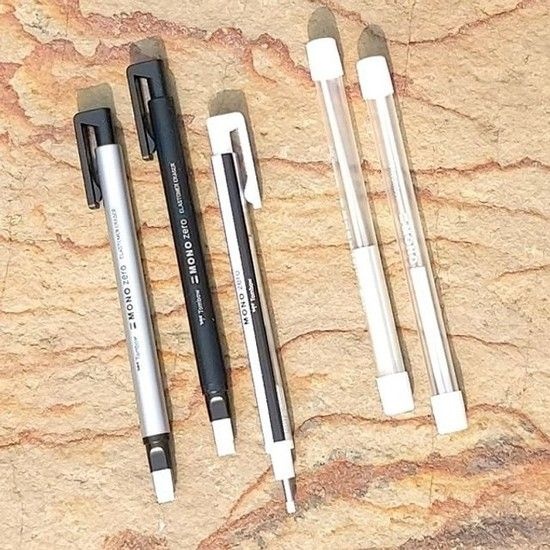 톰보 펜타입 초정밀 지우개-모노 제로+리필 1개 set 문구반점 톰보우지우개 연필지우개
