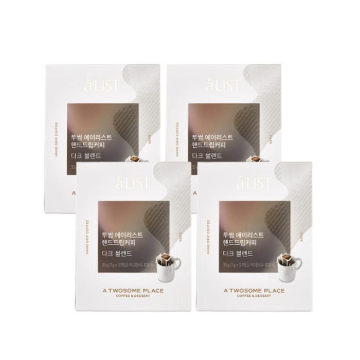 투썸 커피 핸드드립 다크 블렌드 드립백 5개입 X 4