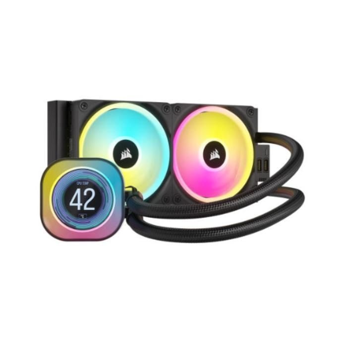 커세어 CPU 수냉식 쿨러 PC 부품 튜닝 ICUE H100i