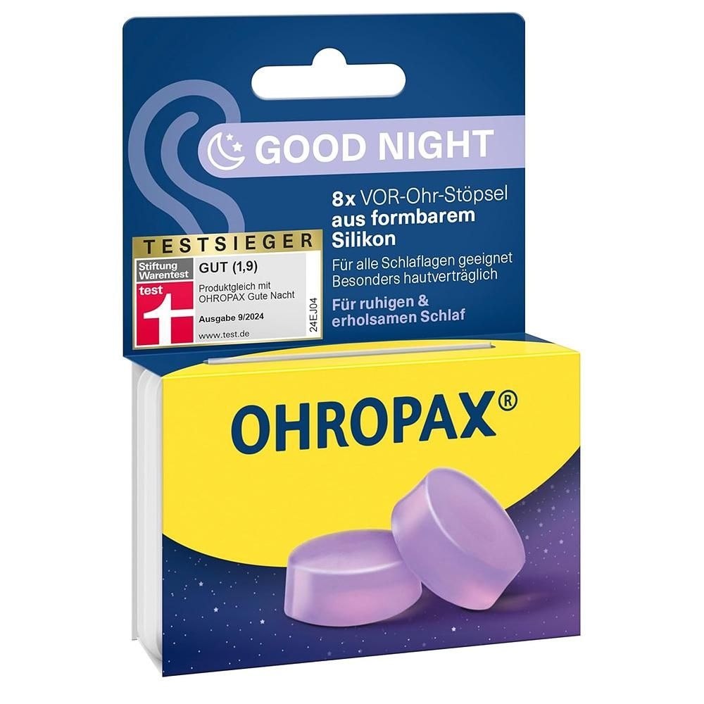 OHROPAX [해외] OHROPAX 이어플러그 6개입 1팩 굿나잇 OHROPAX Good Night Earplugs - Pre Ear Plugs Made of Moldable