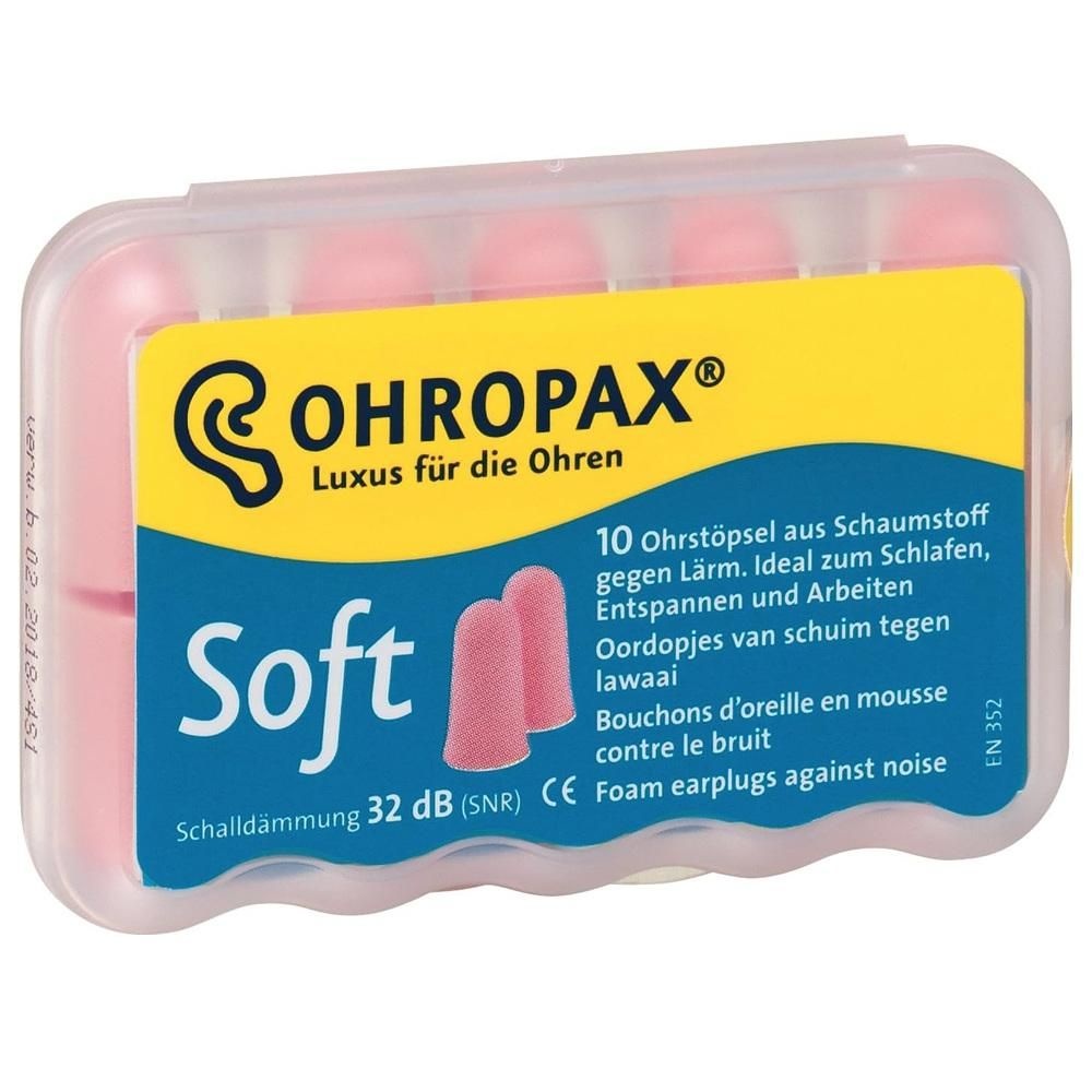 OHROPAX [해외] OHROPAX 이어플러그 10개입 1팩 소프트 폼 Ohropax Soft Foam Earplugs 10 pieces