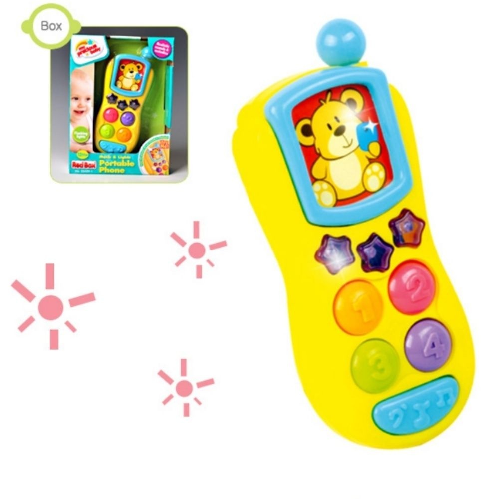레드박스 유아 영어 멜로디 무선전화기 청각발달 아기교구 아기학습 유아학습