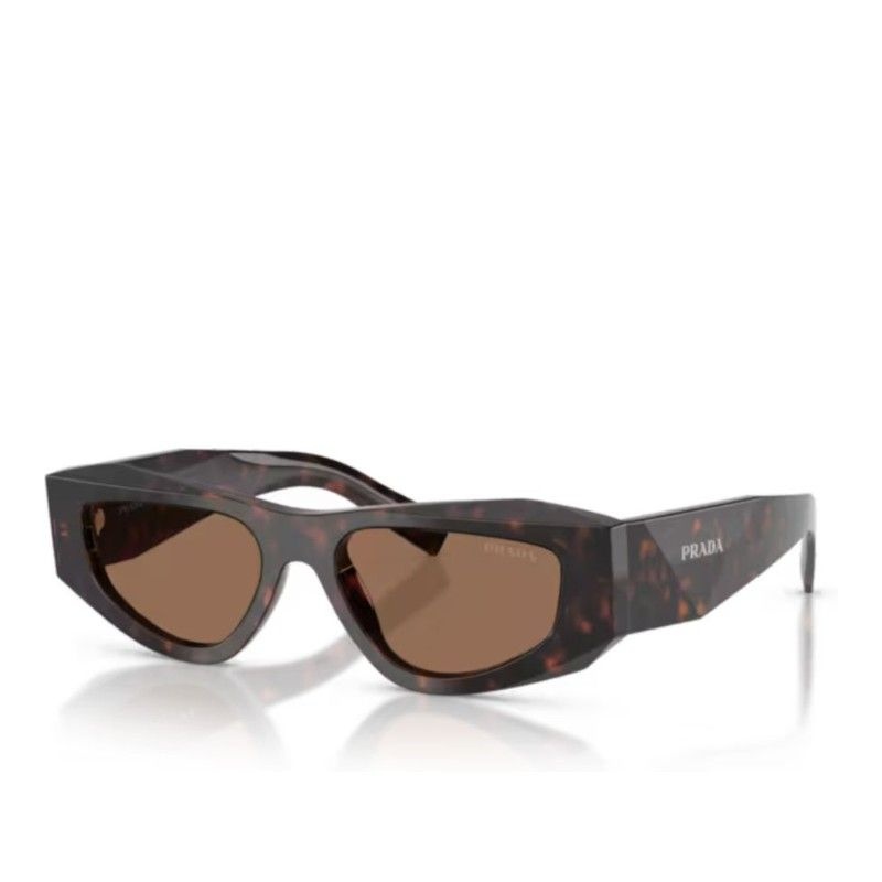 프라다 토르토이즈 앵귤러 선글라스 0PR B19S 17N06B 52