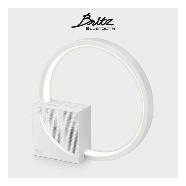 브리츠 BZ-MCK300 인테리어 LED 무드등 시계 블루투스 스피커 433412