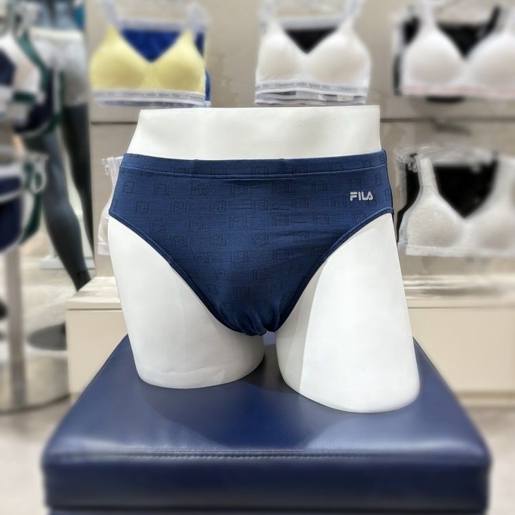 휠라 언더웨어 [AK수원점] [휠라언더웨어] FI4BFG3605M 폴리스판 투톤 로고 남성 삼각팬티 택1