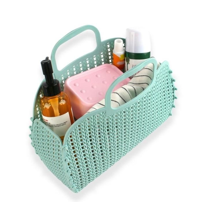 [라일리] Rly 말랑말랑한 다칠위험없는 휴대용 목욕바구니 그린