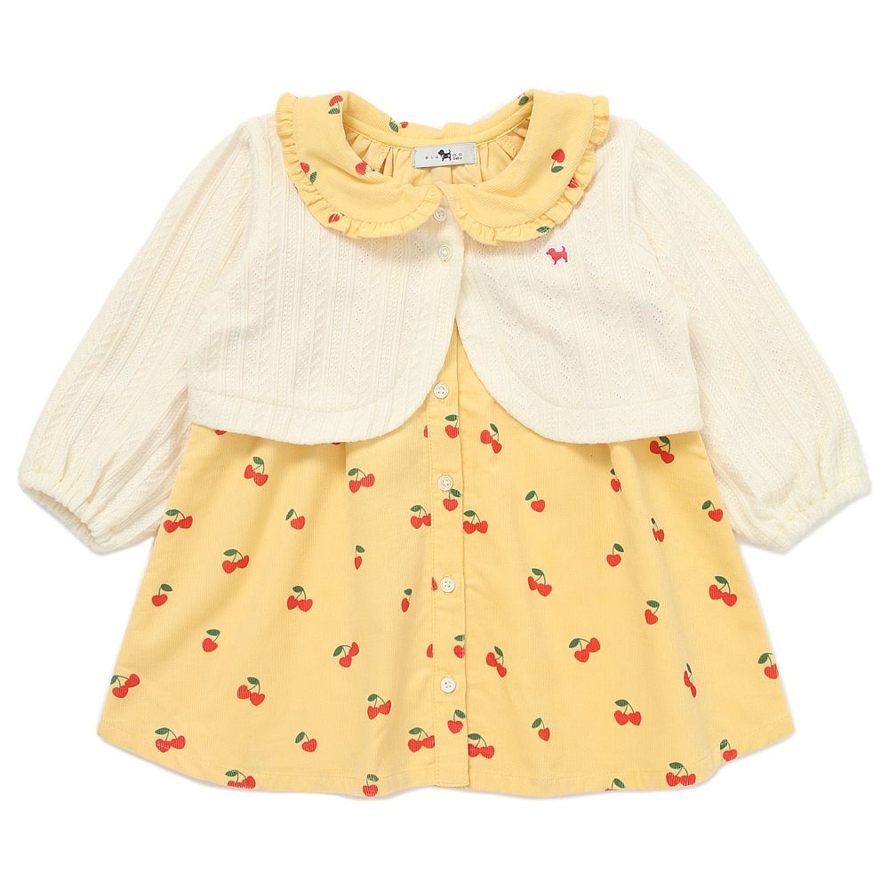 블루독 베이비 [AK평택점] [블루독베이비] 45-A13-400-02 YE)하트체리 세트형 원피스