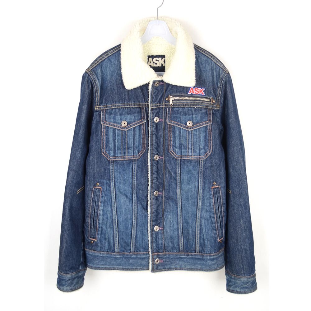 꾸제꾸제 돈애스크마이플랜 구제 애스크 양털 청자켓 남성S 데님자켓 1267a1