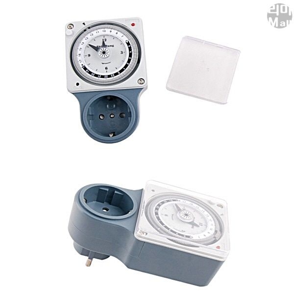 간판 전기 아날로그 수동 타이머 콘센트 24시간 타임 스위치