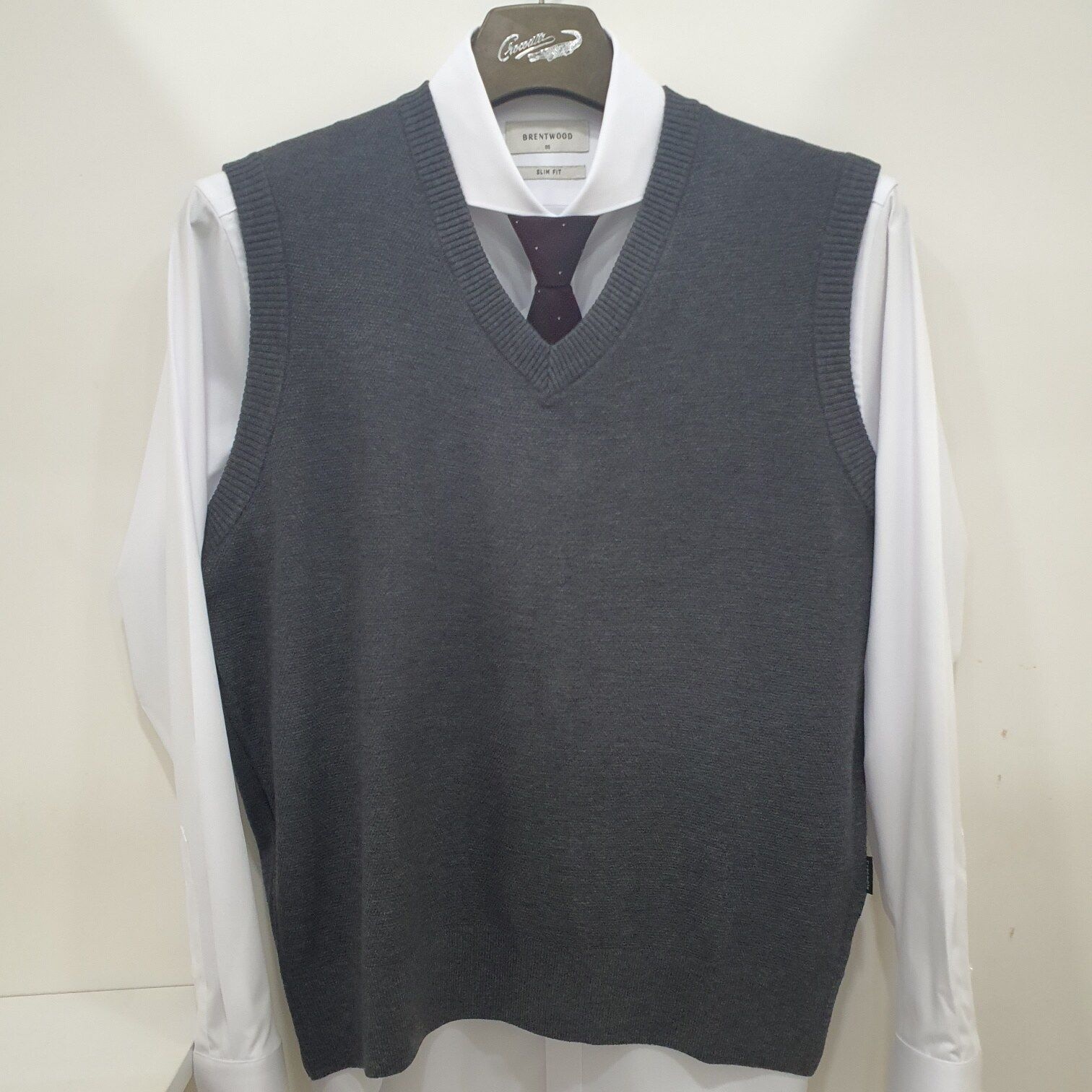 [모다아울렛][크로커다일남성]시그니처 피케 조직 브이넥 베스트 AATP9793-97 순천점