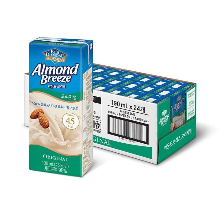 Blue Diamond 아몬드 브리즈 오리지널 190ml x 24 코스트코 마켓송지2508