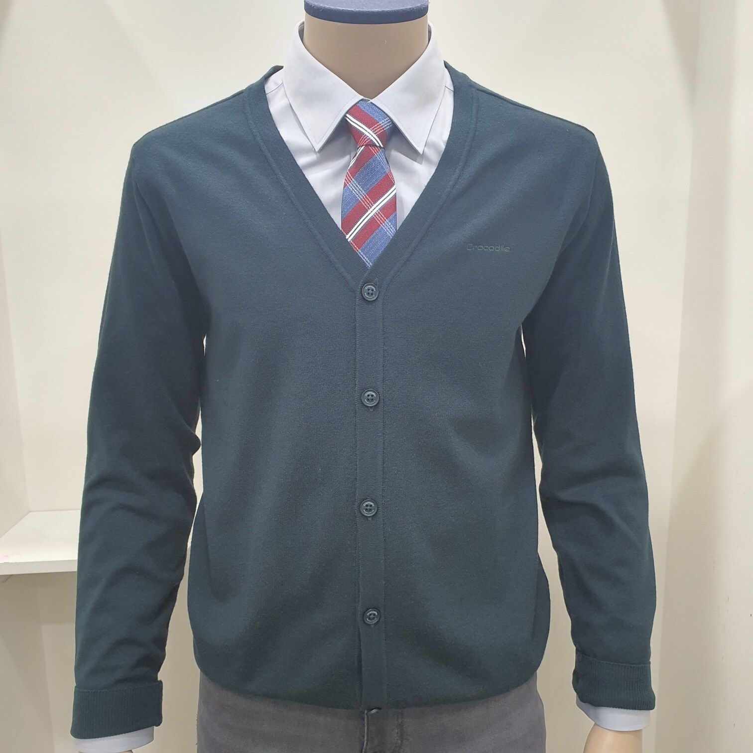 [모다아울렛][크로커다일남성]시그니처 이중 우수 브이넥 가디건 AATP9794-49 순천점