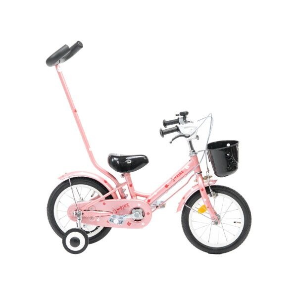TIANJINFUJI-TABICYCLECO.,LTD 삼천리자전거 [삼천리자전거] 삼천리 2025 아이바이크 14인치 라이트핑크 보호자손잡이 보조바퀴자전거 체인자전거