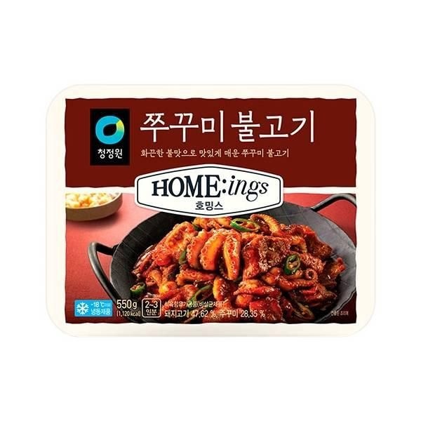 | 청정원 | 호밍스 쭈꾸미불고기 550g 홈파티 명절 간편식 펜트리 가정식 안주 불고기