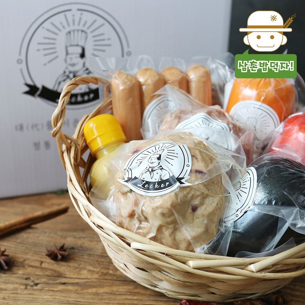 [롯데백화점] 삼촌밥먹자 육즙가득한 독일식 수제 햄/소세지 선물세트 3호 LE1208645596