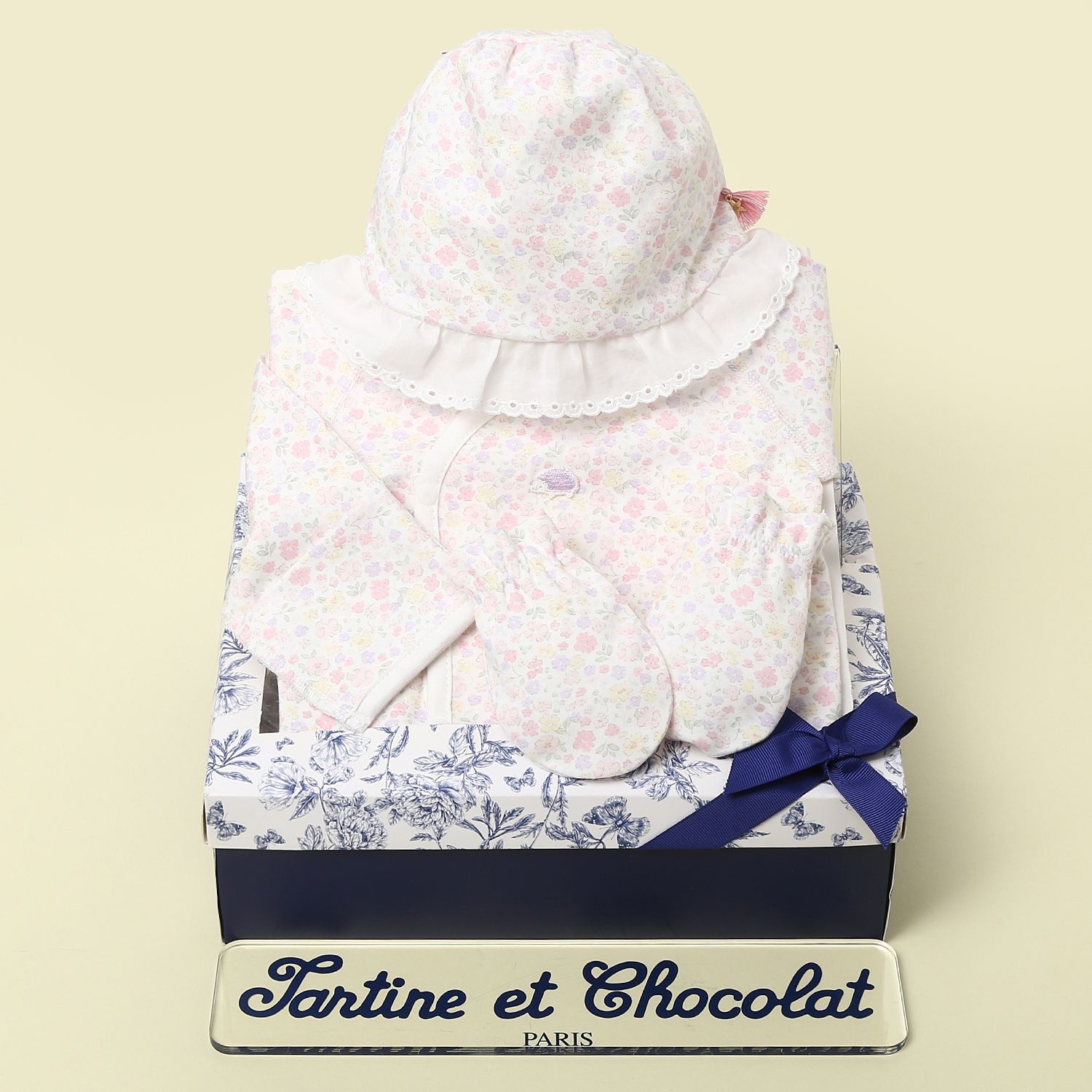 [롯데백화점] 타티네 쇼콜라 (임신출산선물세트)라이배냇저고리+로라모+손싸개TNOWAG011P-100 LE1220153531