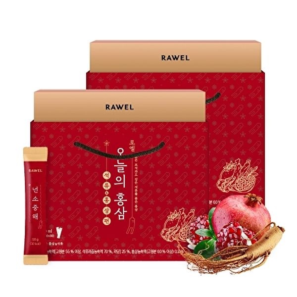 로엘 [로엘]로엘 오늘의홍삼 30포 2세트 / 석류 홍삼 선물세트