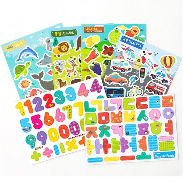 플레이맥스 [플레이맥스] 도톰한 더지니어스 고무자석퍼즐 놀이 10종 (선택)