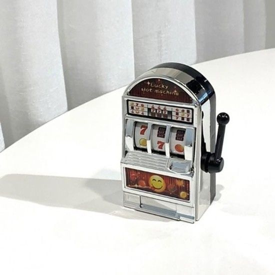미니 슬롯머신 모형 룰렛 장난감 재미있는 게임 기념품 카지노 파칭코 홈카페소품
