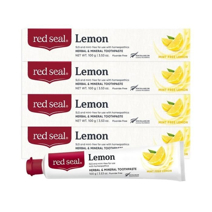 레드씰 레몬 SLS Free치약 100g x 4 레드씰레몬SLSFree치약100gx4 코스트코 두레샵2507