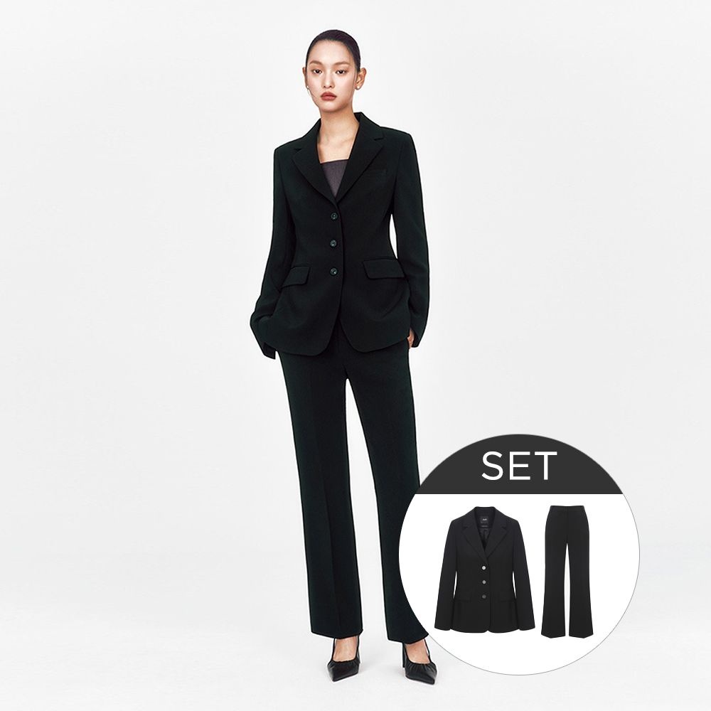 [SET] 더엣지 여성 3버튼 수트 셋업 WYBJ6G01SET