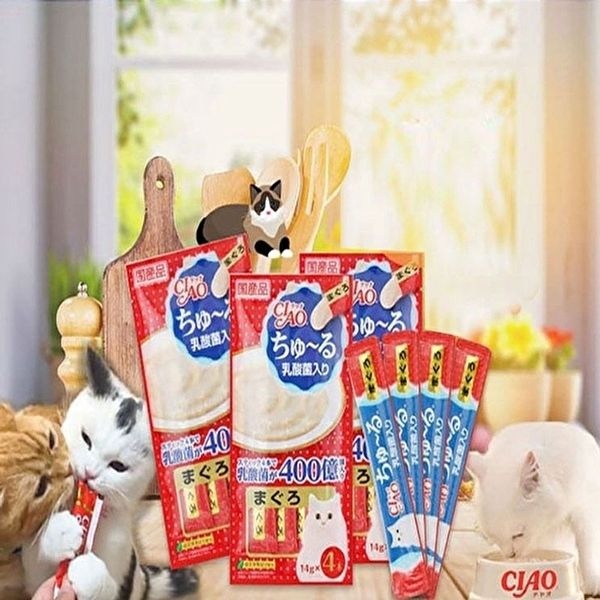 [알티피아]이나바 고양이 츄루 고양이 간식 유산슌 참치14gx4p (WBE0C17)