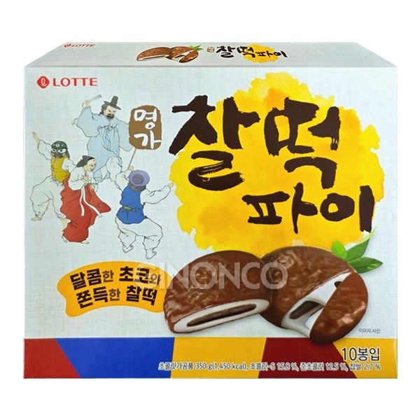 롯데 명가 찰떡파이 350g 쫀득 초코맛