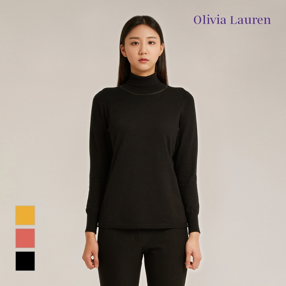 [올리비아로렌] 하이넥 목폴라 니트풀오버VOBBLWW9261